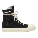 Rick Owens リックオウエンス メンズ スニーカー 【Rick Owens DRKSHDW Fogachine Hi】 サイズ EU_42(27.0cm) Pentagram Embroidery Black Milk