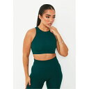 ミッシー エンパイア レディース カットソー トップス Ribbed Racer Crop Top