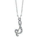 2028 fB[X lbNXE`[J[Ey_ggbv ANZT[ Silver-Tone Crystal Initial Necklace 16