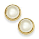 ラルフローレン レディース ピアス＆イヤリング アクセサリー Gold-Tone Bezel Acrylic Pearl Stud Earrings Pearl