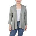 ニューヨークコレクション レディース ニット&セーター アウター Women's Solid 3/4 Sleeve Cardigan Desert Sage