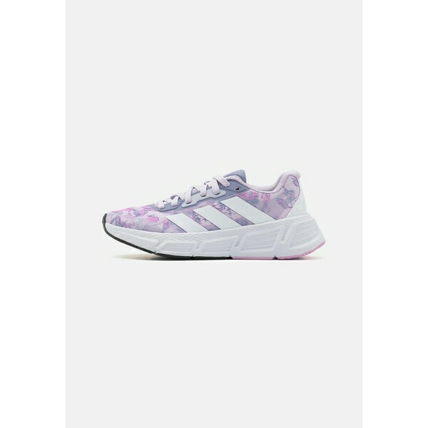 アディダス レディース テニス スポーツ QUESTAR 2 GRAPHIC - Neutral running shoes - silver dawn/footwear white/bliss lilac