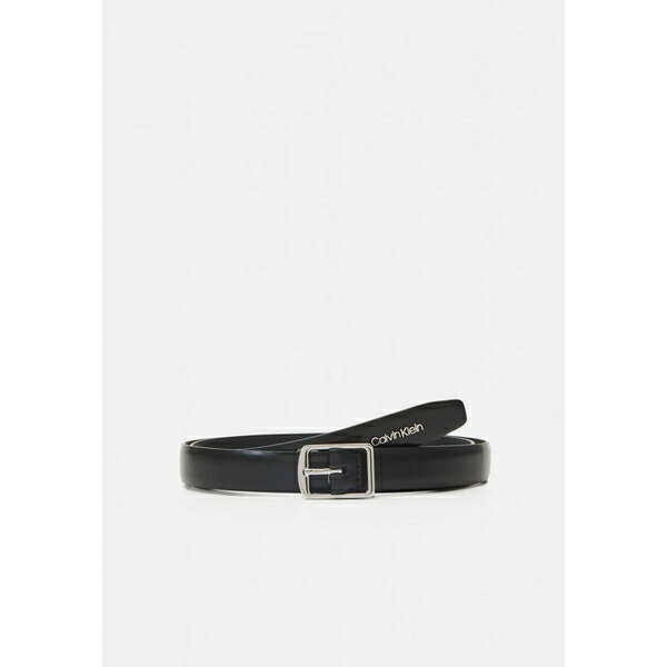 カルバンクライン ベルト（レディース） カルバンクライン レディース ベルト アクセサリー SLIM SQUARE BUCKLE BELT - Belt - black