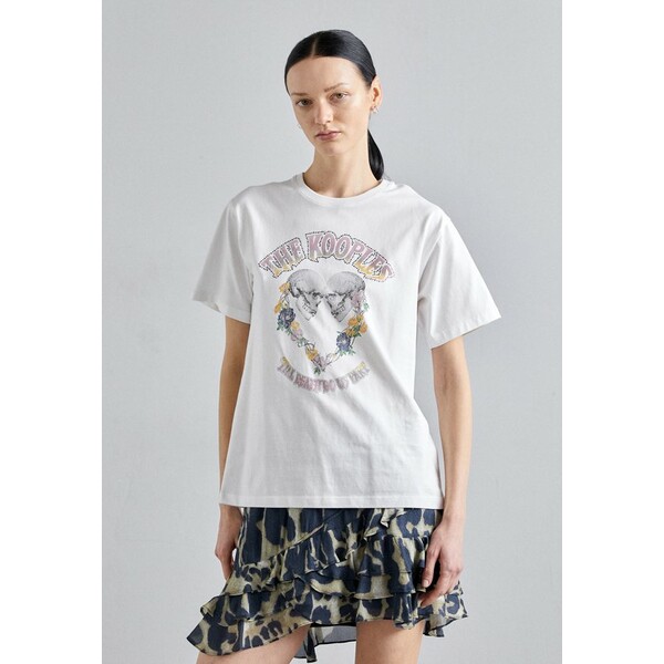 ザ・クープルス レディース Tシャツ トップス Print T-shirt - white