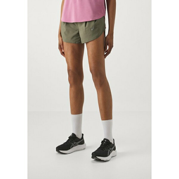 アシックス レディース テニス スポーツ ROAD SHORT - Sports shorts - mantle green