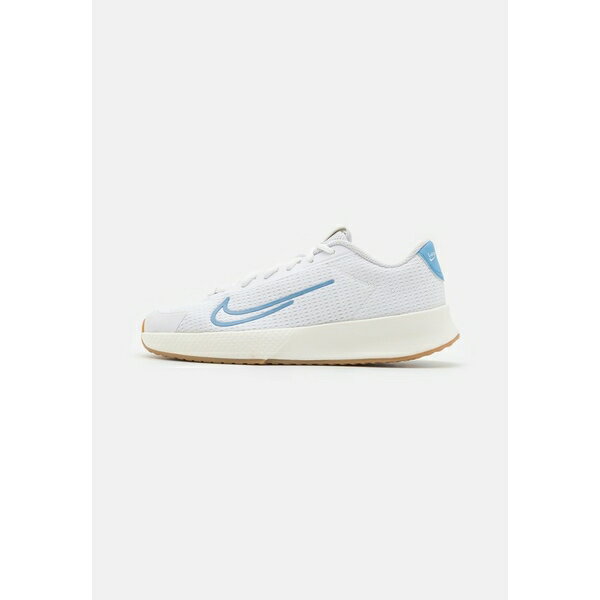 ナイキ レディース テニス スポーツ VAPOR LITE 2 - Multicourt tennis shoes - white/light blue/sail/gum light brown