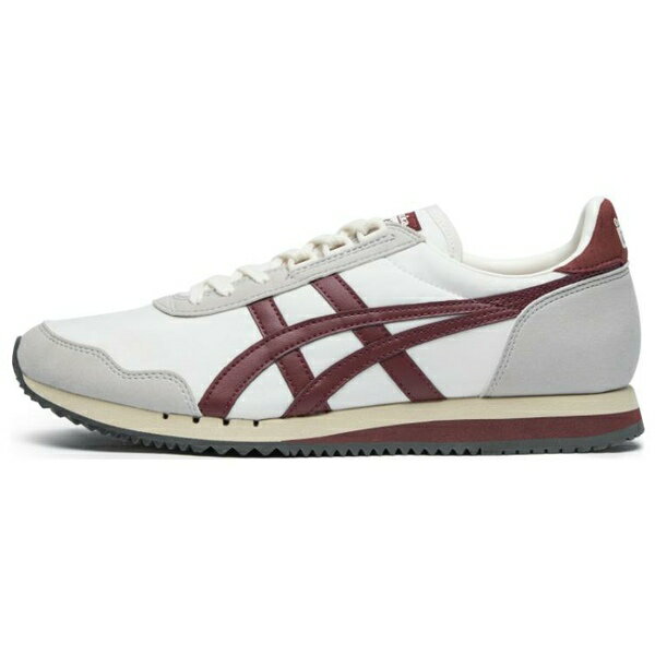 Onitsuka Tiger オニツカタイガー メンズ スニーカー 【Onitsuka Tiger Dualio Marathon Running Shoes 'White Grey Burgundy' 1183B545-201】 サイズ US_8(26.0cm)