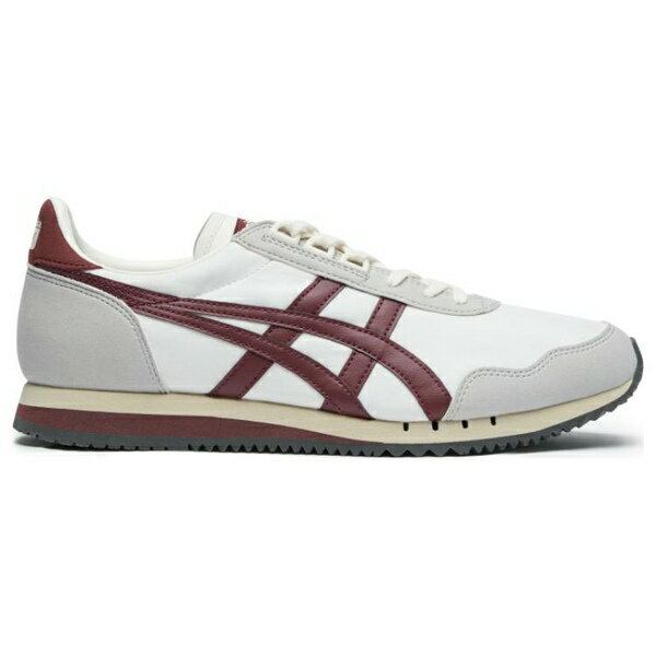 Onitsuka Tiger オニツカタイガー メンズ スニーカー 【Onitsuka Tiger Dualio Marathon Running Shoes 'White Grey Burgundy' 1183B545-201】 サイズ US_8(26.0cm)