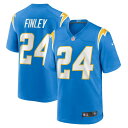 ナイキ メンズ ユニフォーム トップス AJ Finley Los Angeles Chargers Nike Team Game Jersey Powder Blue
