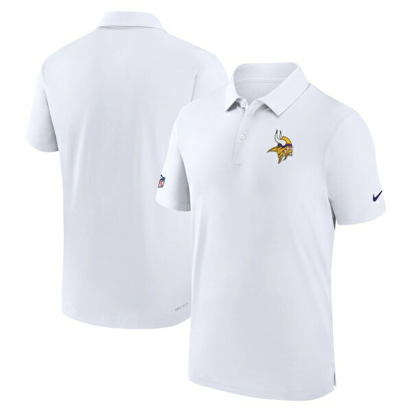 ナイキ メンズ ポロシャツ トップス Minnesota Vikings Nike Sideline Coaches Performance Polo White