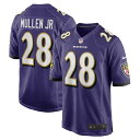 ナイキ メンズ ユニフォーム トップス Trayvon Mullen Jr. Baltimore Ravens Nike Team Game Jersey Purple