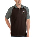 アンティグア メンズ ポロシャツ トップス Cleveland Browns Antigua Nova Polo Brown/Steel