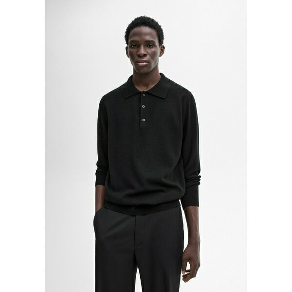 マッシモ ドゥッティ メンズ Tシャツ トップス Polo shirt - black