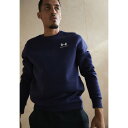 アンダーアーマー メンズ バスケットボール スポーツ ESSENTIAL CREW - Sweatshirt - midnight navy/white