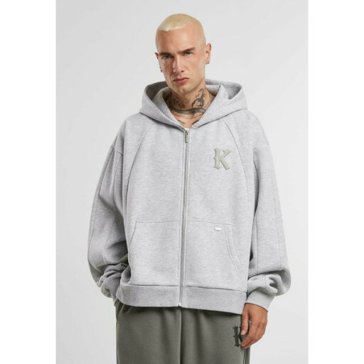 カール カナイ メンズ パーカー・スウェットシャツ アウター BOXY - Zip-up sweatshirt - grey カール カナイ メンズ パーカー・スウェットシャツ アウター BOXY - Zip-up sweatshirt - grey