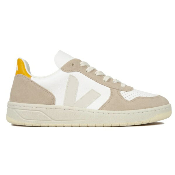 Veja  ǥ ˡ Veja V-10 Chromefree Leather  EU_45 White Sahara Ouro (Women's)