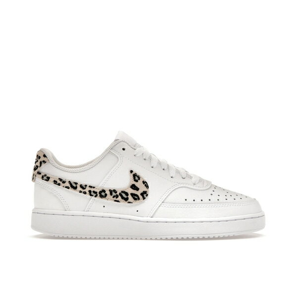 Nike ナイキ レディース スニーカー 【Nike Court Vision Low】 サイズ US_8W(25cm) Leopard Swoosh White (Women 039 s)