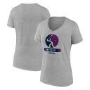 t@ieBNX fB[X TVc gbvX USA Baseball Fanatics Branded Women's Radiating Victory VNeck TShirt Heather Gray