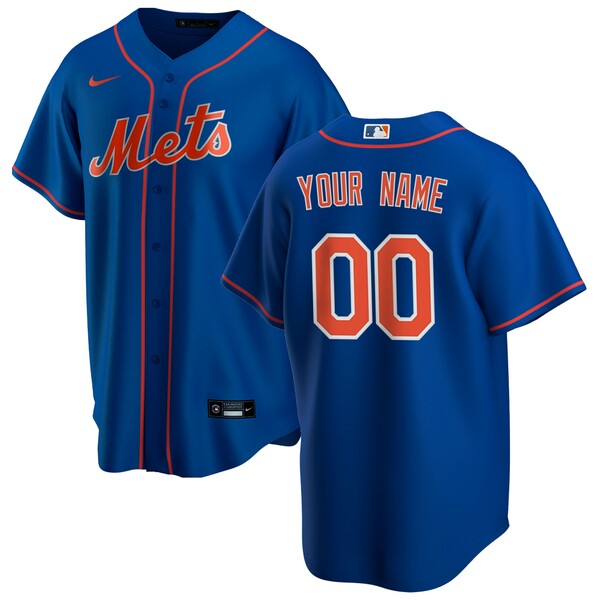 ʥ  ˥ե ȥåץ New York Mets Nike Alternate Replica Custom Jersey Royal