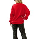 Q[fC fB[X p[J[EXEFbgVc AE^[ Team USA Gameday Couture Women's Torchbearer Drop Shoulder Pullover Sweatshirt Red