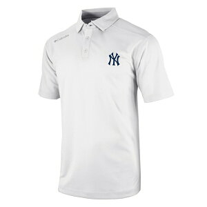 ӥ  ݥ ȥåץ New York Yankees Columbia OmniWick Shotgun Polo White