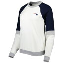 アンティグア レディース パーカー スウェットシャツ アウター New England Patriots Antigua Women 039 s Avenue Raglan Pullover Sweatshirt Cream/Navy