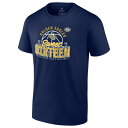 ファナティクス メンズ Tシャツ トップス Marquette Golden Eagles Fanatics Branded 2024 NCAA Men 039 s Basketball Tournament March Madness Sweet Sixteen Defensive Stance T Shirt Navy