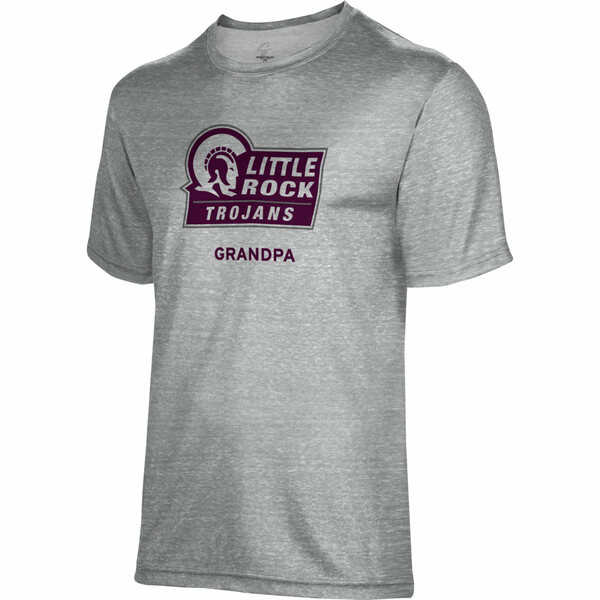 ץե  T ȥåץ Arkansas Little Rock Trojans Grandpa Name Drop TShirt Gray