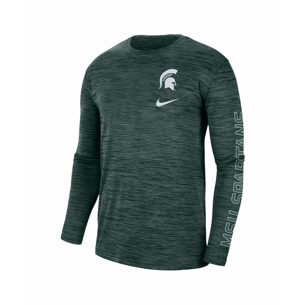 ナイキ レディース Tシャツ トップス Men's Green Michigan State Spartans Velocity Legend Team Performance Long Sleeve T-shirt Green