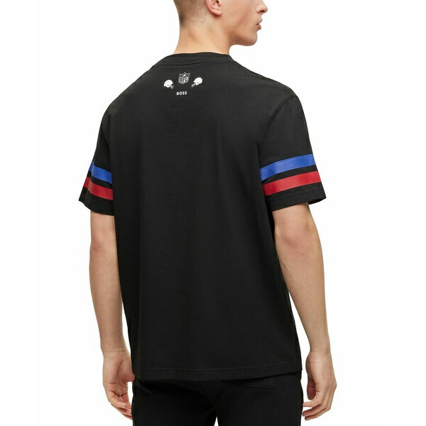 楽天astyヒューゴボス メンズ Tシャツ トップス BOSS by Hugo Boss x NFL Men's T-shirt Collection New York Giants - Black