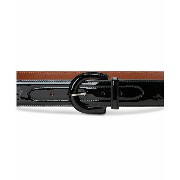 ラルフローレン ラルフローレン レディース ベルト アクセサリー Women's Patent Leather Wide Belt Black
