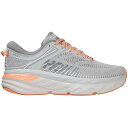 ホカオネオネ レディース ランニング スポーツ HOKA Women's Bondi 7 Running Shoes Grey/Orange