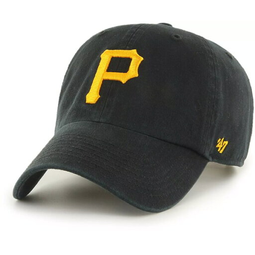 フォーティーセブン メンズ 帽子 アクセサリー '47 Adult Pittsburgh Pirates Black Clean Up Adjustable Hat - フォーティーセブン メンズ 帽子 アクセサリー '47 Adult Pittsburgh Pirates Black Clean Up Adjustable Hat -