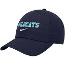 ナイキ メンズ 帽子 アクセサリー Nike Men's Villanova Wildcats Navy Heritage86 Arch Club Adjust...
