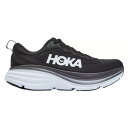 ホカオネオネ メンズ ランニング スポーツ HOKA Men's Bondi 8 Running Shoes Black/White
