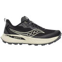 サッカニー レディース ランニング スポーツ Saucony Women's Peregrine 15 Trail Running Shoes Black/Pe...