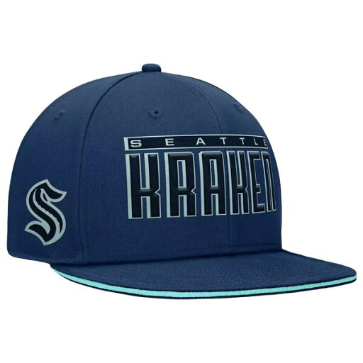 ファナティクス レディース 帽子 アクセサリー NHL Adult Seattle Kraken 2024 Gino Snapback Hat - ファナティクス レディース 帽子 アクセサリー NHL Adult Seattle Kraken 2024 Gino Snapback Hat -