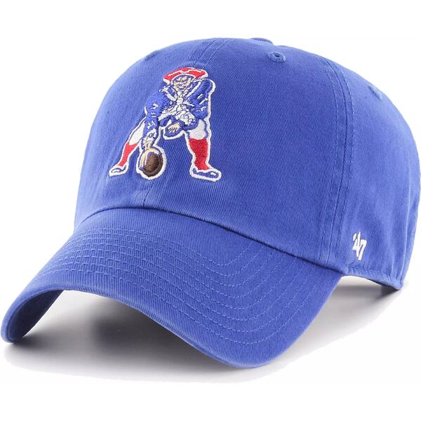 フォーティーセブン メンズ 帽子 アクセサリー '47 Men's New England Patriots Royal Legacy Cleanup Adjustable Hat -