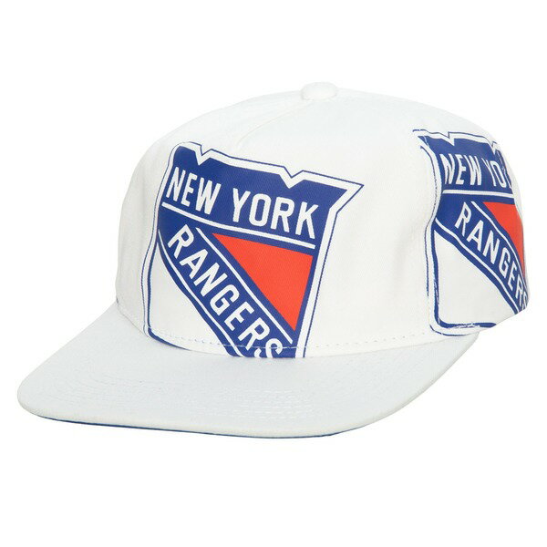 ミッチェル＆ネス ミッチェル&ネス メンズ 帽子 アクセサリー New York Rangers Mitchell & Ness In Your Face Deadstock Snapback Hat White