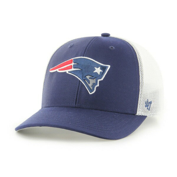 フォーティーセブン メンズ 帽子 アクセサリー New England Patriots '47 Trophy Trucker Flex Hat Navy/White