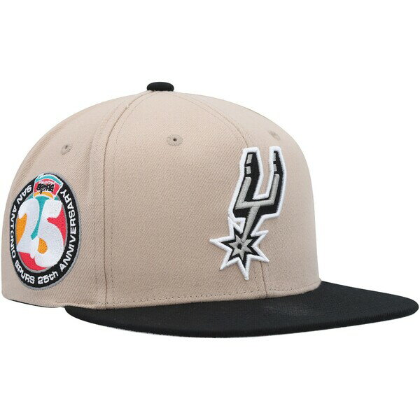 ミッチェル&ネス メンズ 帽子 アクセサリー San Antonio Spurs Mitchell & Ness Dress Code Snapback Hat Khaki