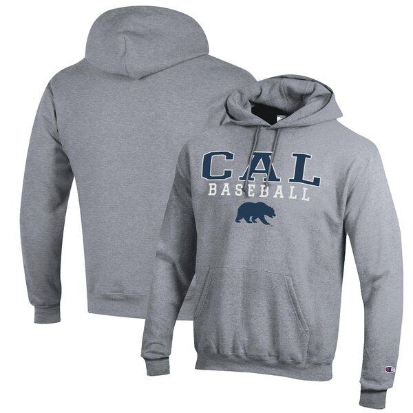 楽天astyチャンピオン メンズ パーカー・スウェットシャツ アウター Cal Bears Champion Baseball Stack Pullover Hoodie Gray