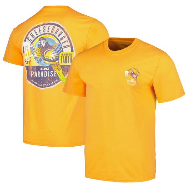 ޥ륬꡼ӥ  T ȥåץ Margaritaville Unisex State of Mind Collection Cheeseburger TShirt Orange