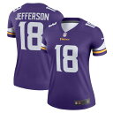 ナイキ レディース ユニフォーム トップス Justin Jefferson Minnesota Vikings Nike Women's Legend Jersey Purple