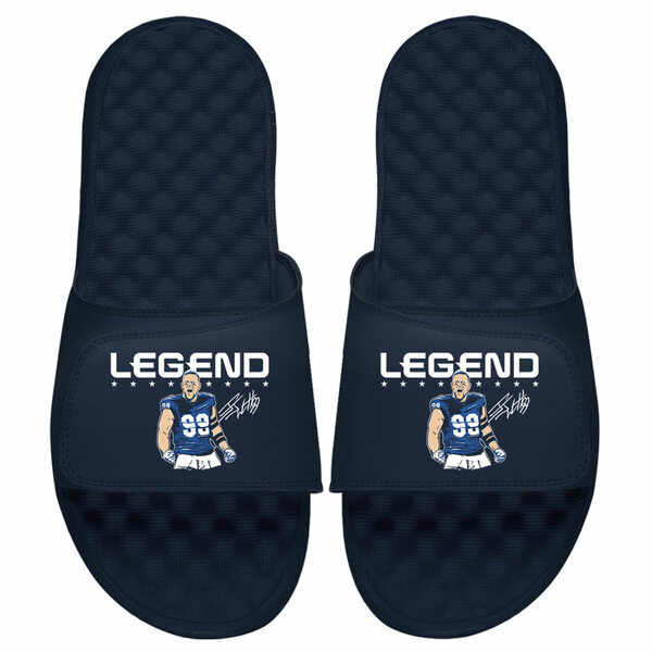 アイスライド メンズ サンダル シューズ J.J. Watt NFLPA ISlide x BreakingT Legend Slide Sandals Navy