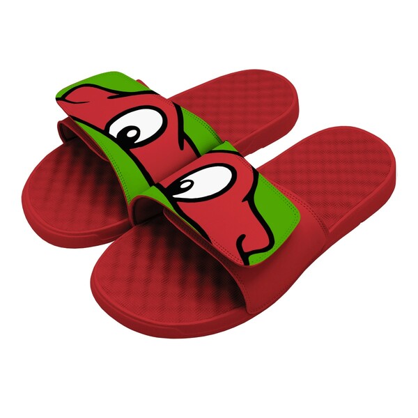 アイスライド メンズ サンダル シューズ Raphael Teenage Mutant Ninja Turtles ISlide Slide Sandals Red