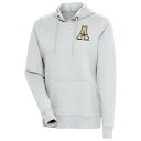 アンティグア レディース パーカー・スウェットシャツ アウター Appalachian State Mountaineers Antigua Women's Action Pullover Hoodie Heather Gray