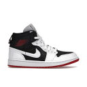 Jordan ジョーダン レディース スニーカー 【Jordan 1 Mid SE Utility Canvas White Black Gym Red (Women's)】 サイズ US_6(23.0cm) Black/White-Gym Red(4)