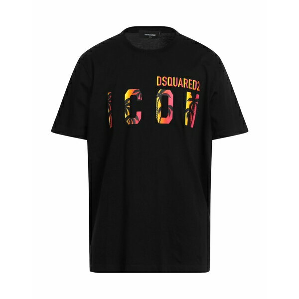 【送料無料】 ディースクエアード メンズ Tシャツ トップス T-shirts Black