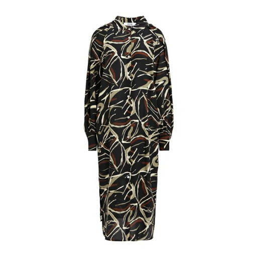 【送料無料】 グリフォーニ レディース ワンピース トップス Midi dresses Black 【送料無料】 グリフォーニ レディース ワンピース トップス Midi dresses Black